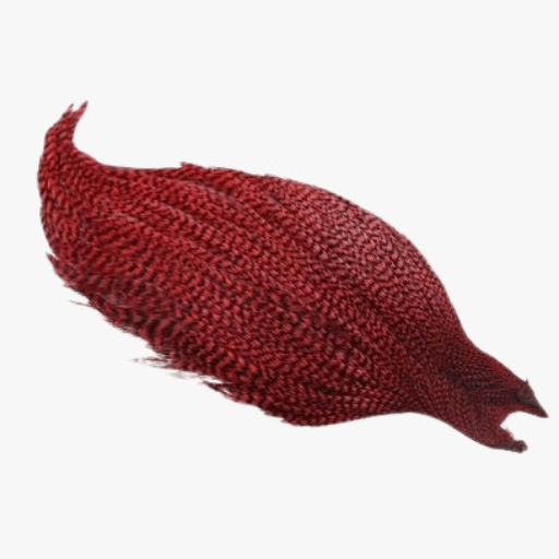 Grizzly Crimson Red Rooster Cape