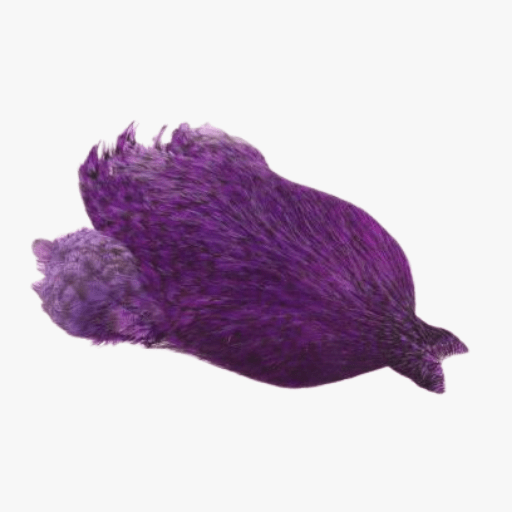4B Rooster Cape - Grizzly Purple FISHING CAPE